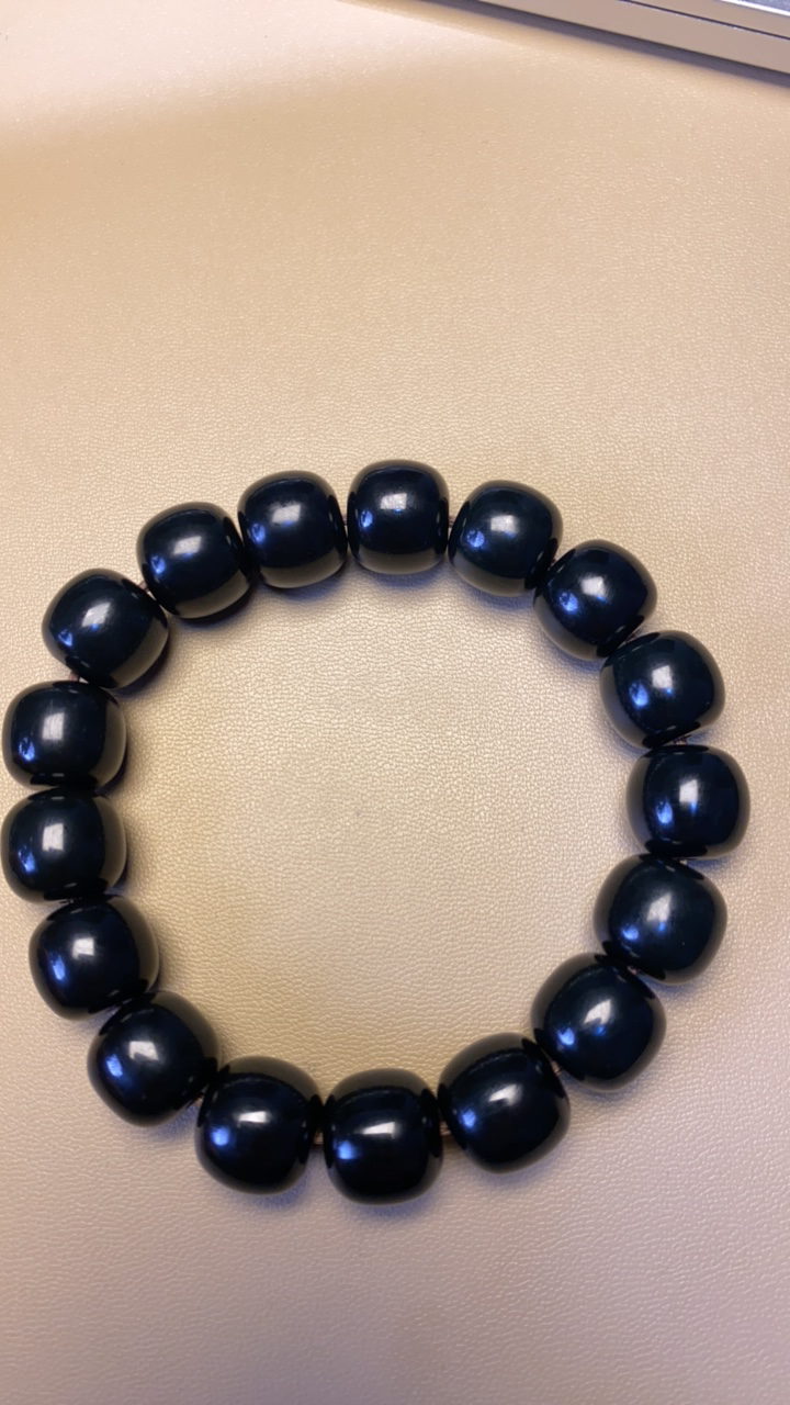 塔青老型珠手串12*13mm17颗