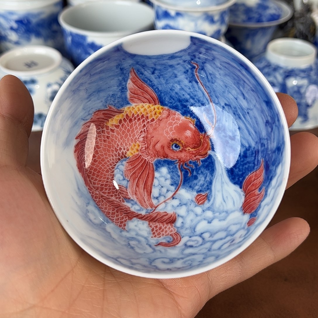 e***g瓷片景德镇全手工手绘陶瓷