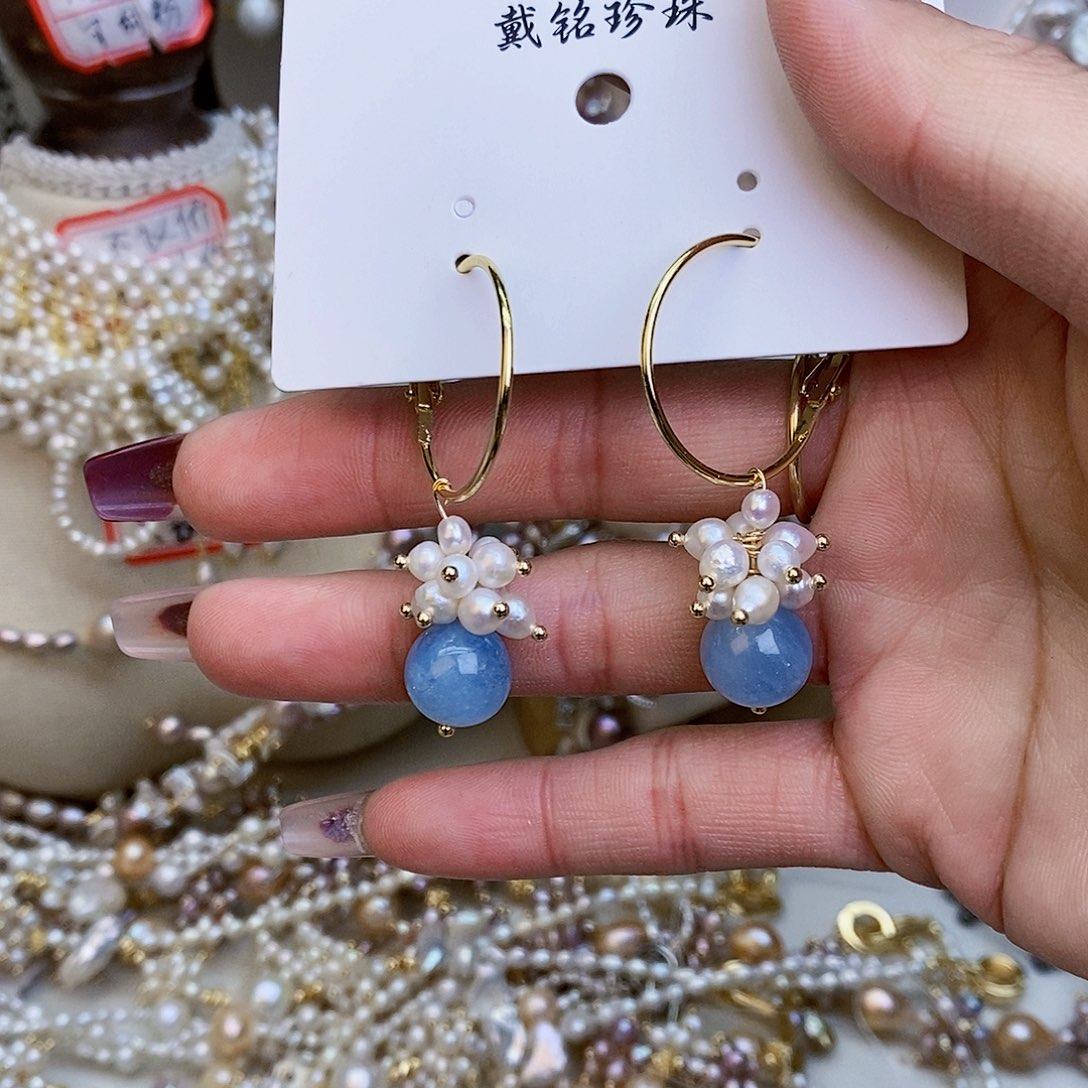 淡水珍珠颈饰银S925镶嵌