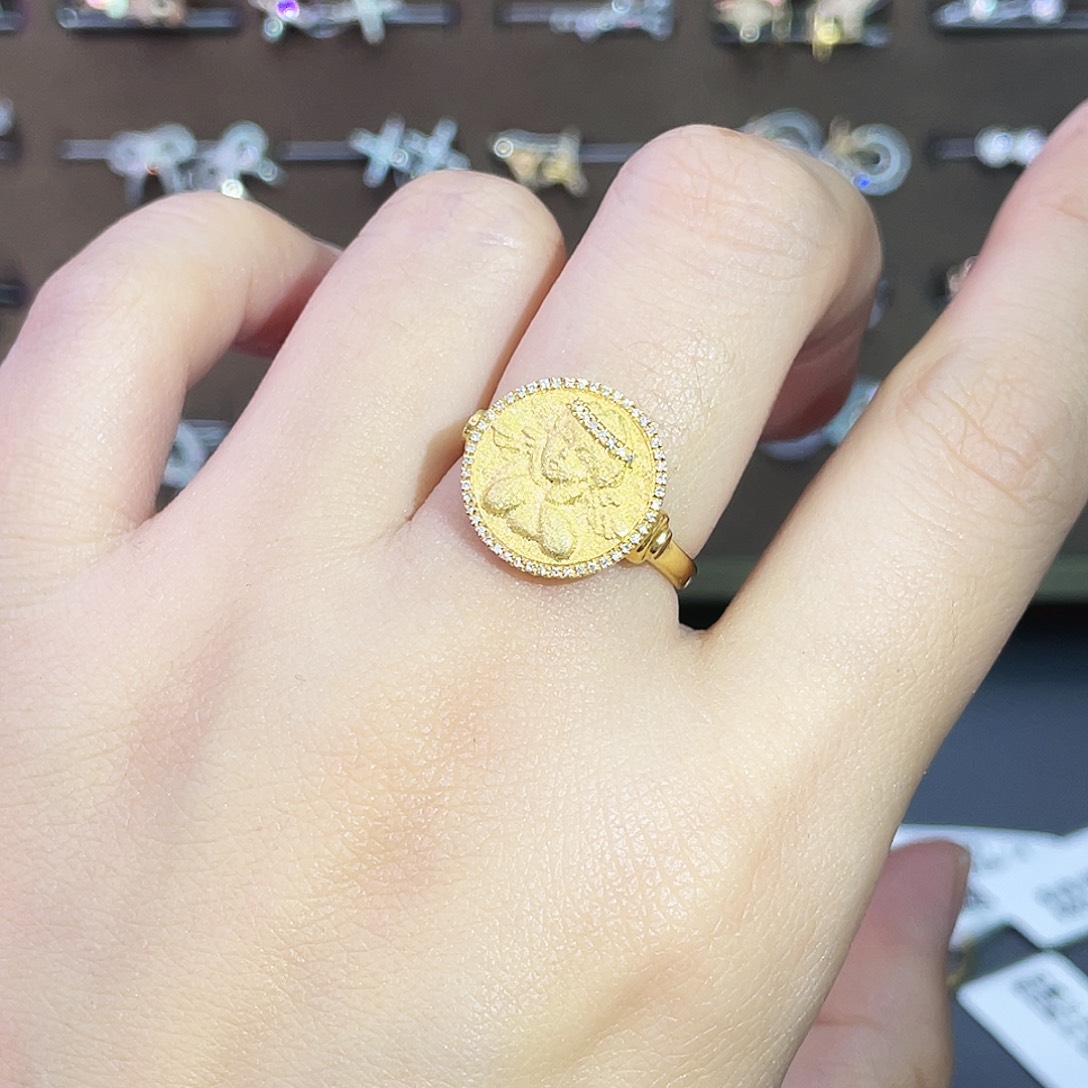 钻石戒指/指环18K金镶嵌
