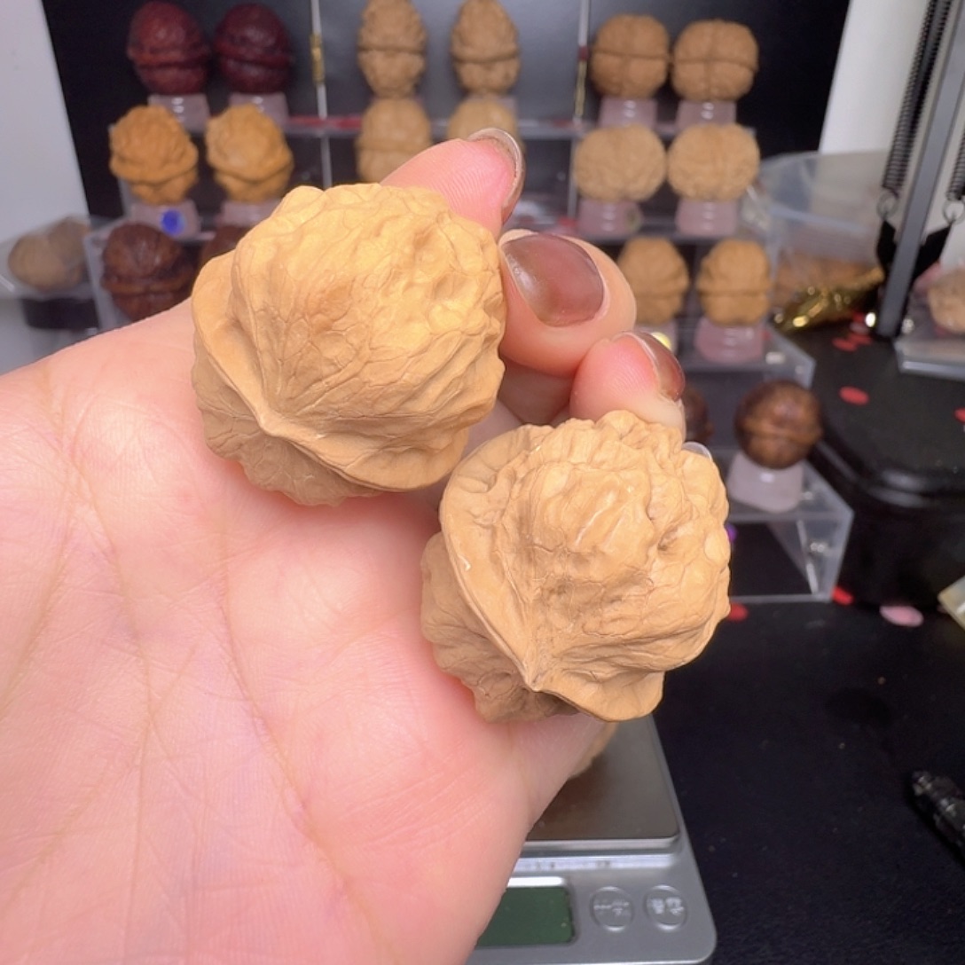 花***利吊坠文玩核桃35尺寸放漏蛙