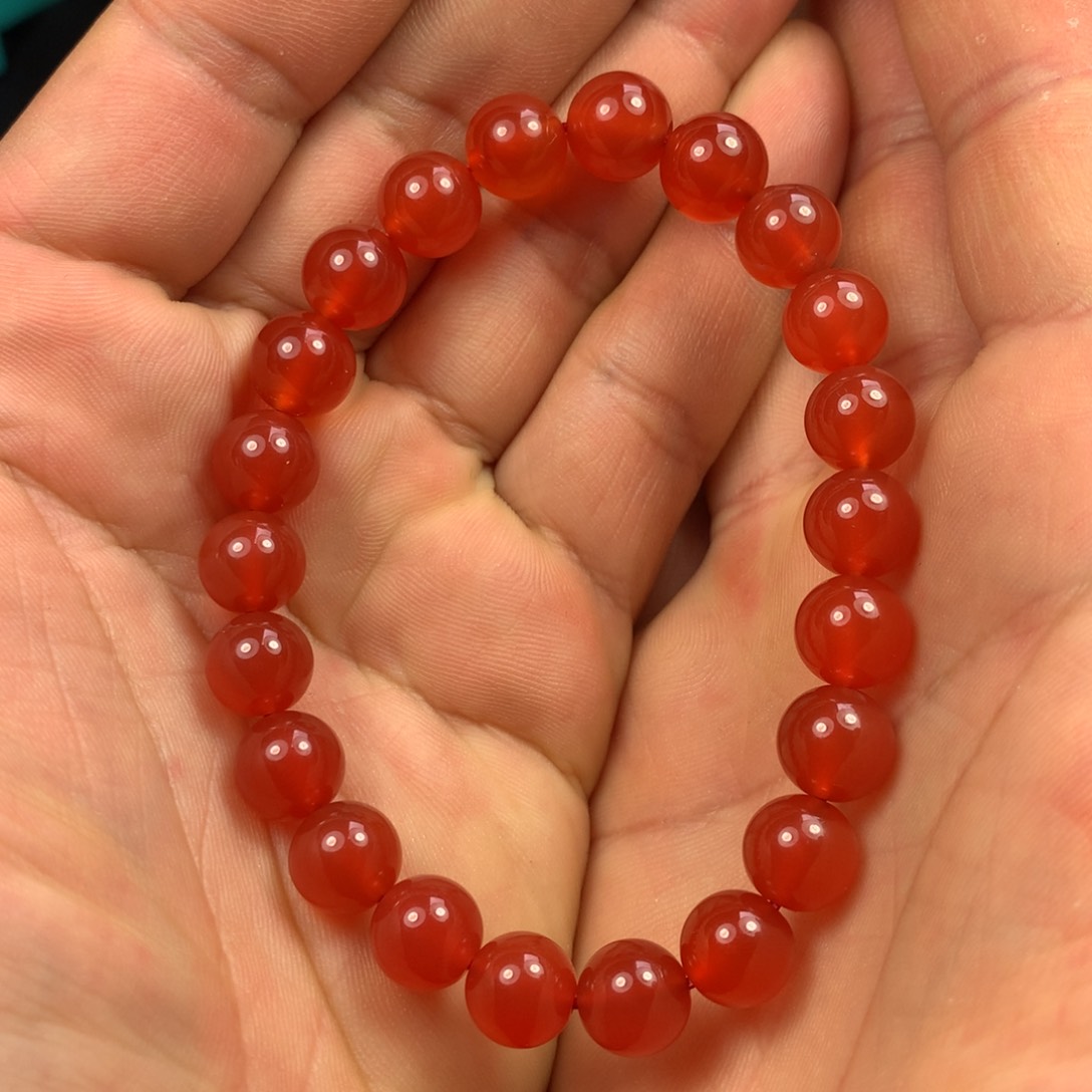 南红玛瑙珠子未镶嵌不*