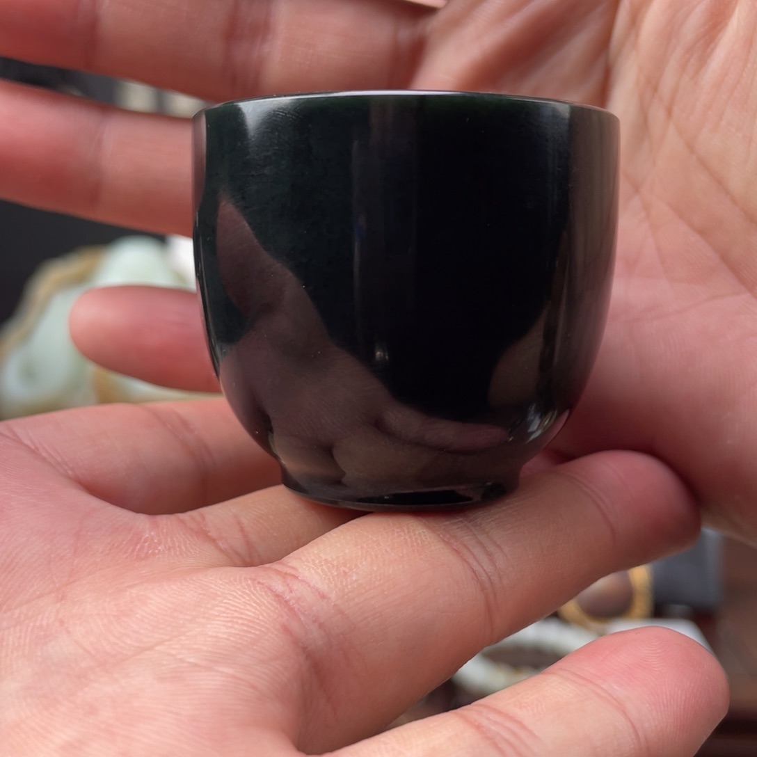 未镶嵌和田玉摆件和田玉茶杯未镶嵌