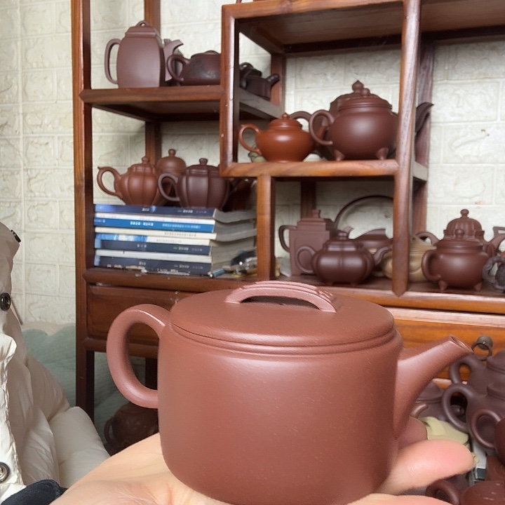 星***烂茶壶紫砂汉瓦260cc底槽清精工半手工