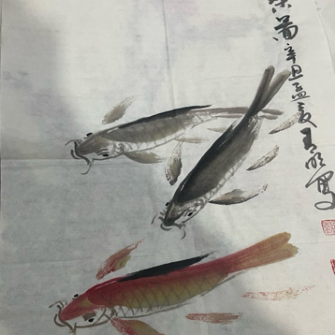 《新年福利》 国画 原稿