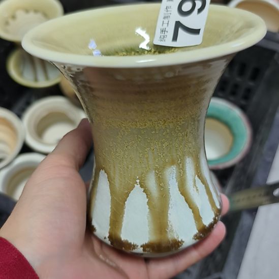 景德镇高温陶瓷：微瑕内口9.5(福利无垫片赠送哦，感谢理解)