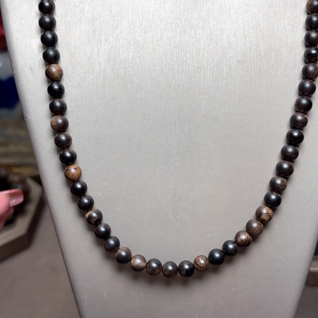 沉香手串越南芽庄白棋楠瘤疤06×108