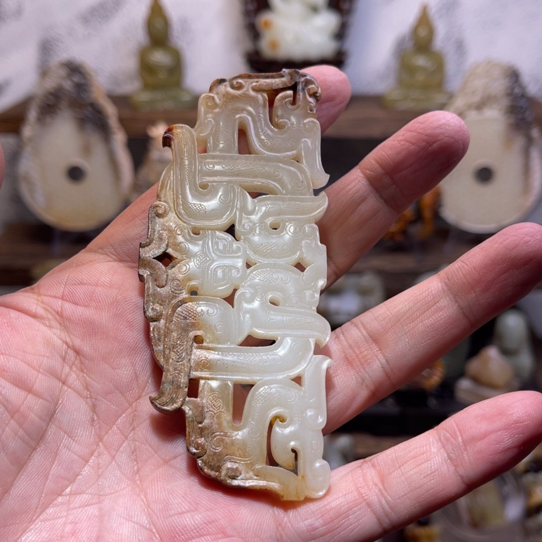 和田玉挂件未镶嵌明*戟