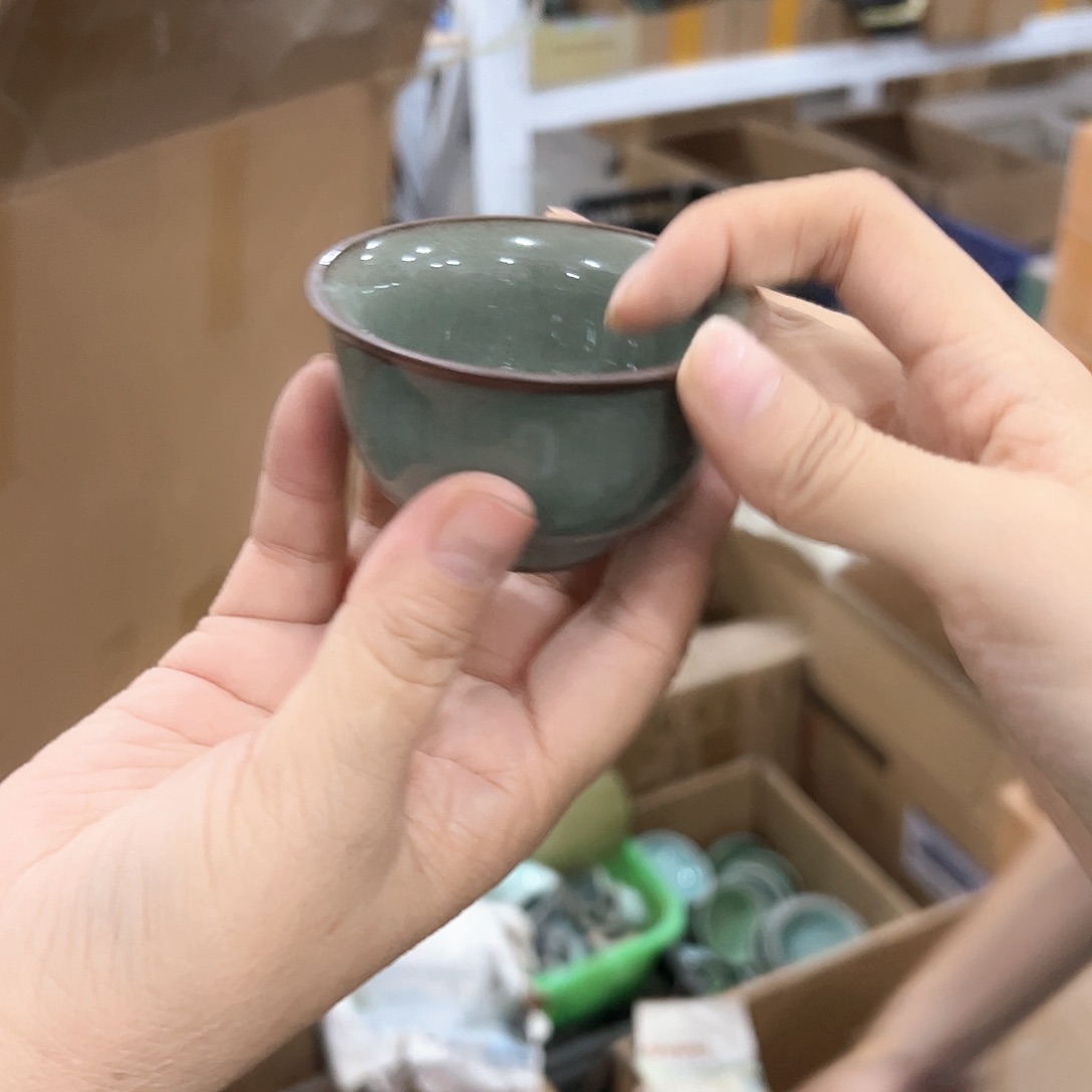 龙泉云间青瓷小米茶器