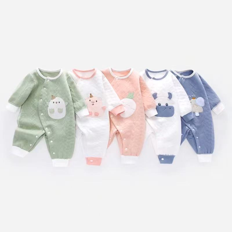 春秋卡通风秋季爬服秋冬秋装长袖开衫长爬哈衣
