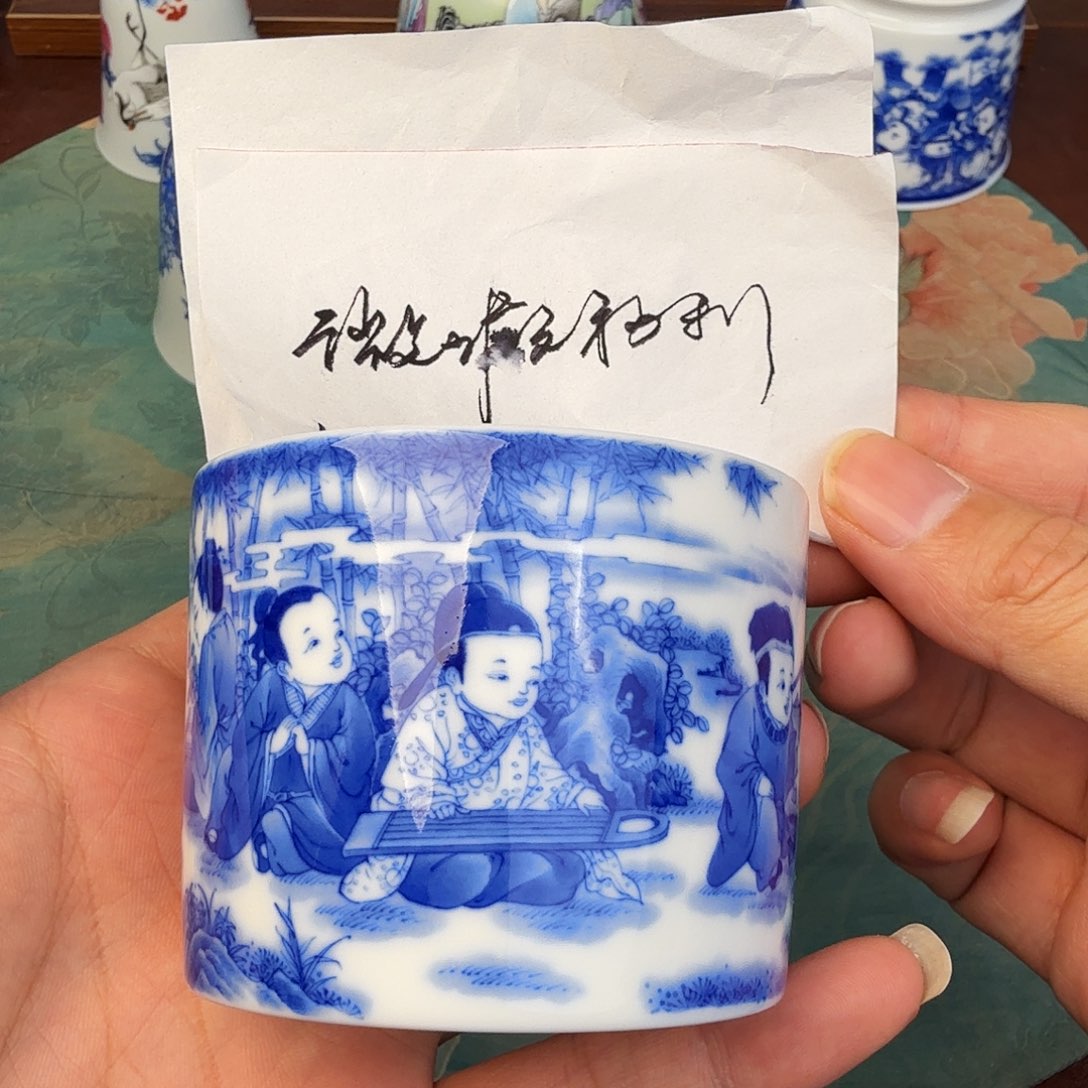 冬***青陶现代景德镇全手工全手绘陶瓷