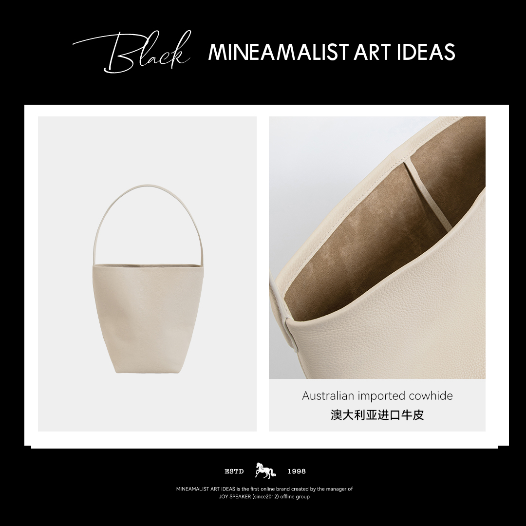 【MAIx澳大利亚进口】黑标系列极简ROW牛皮水桶包3997MJ