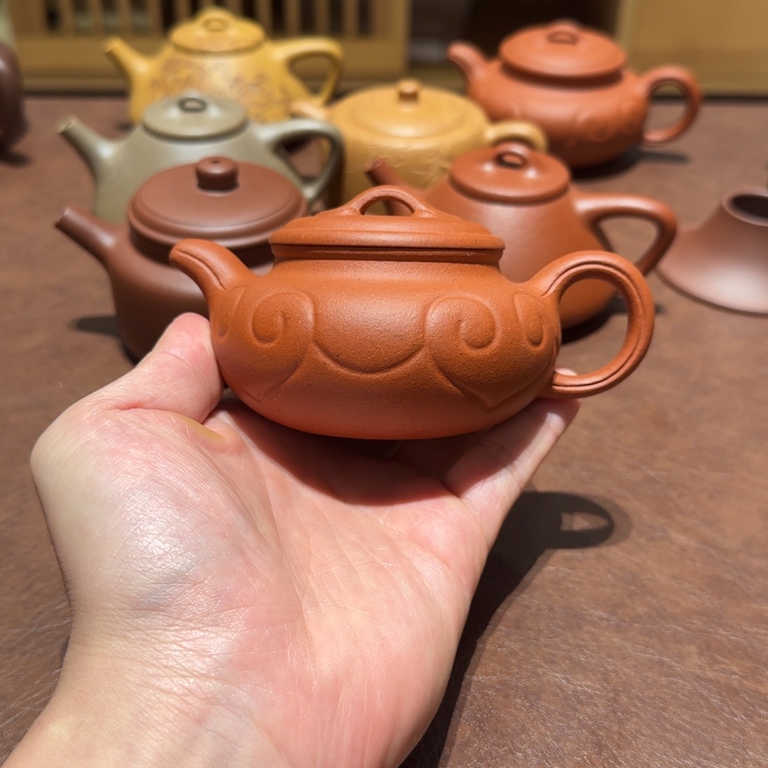 茶壶紫砂红泥如意覆盖