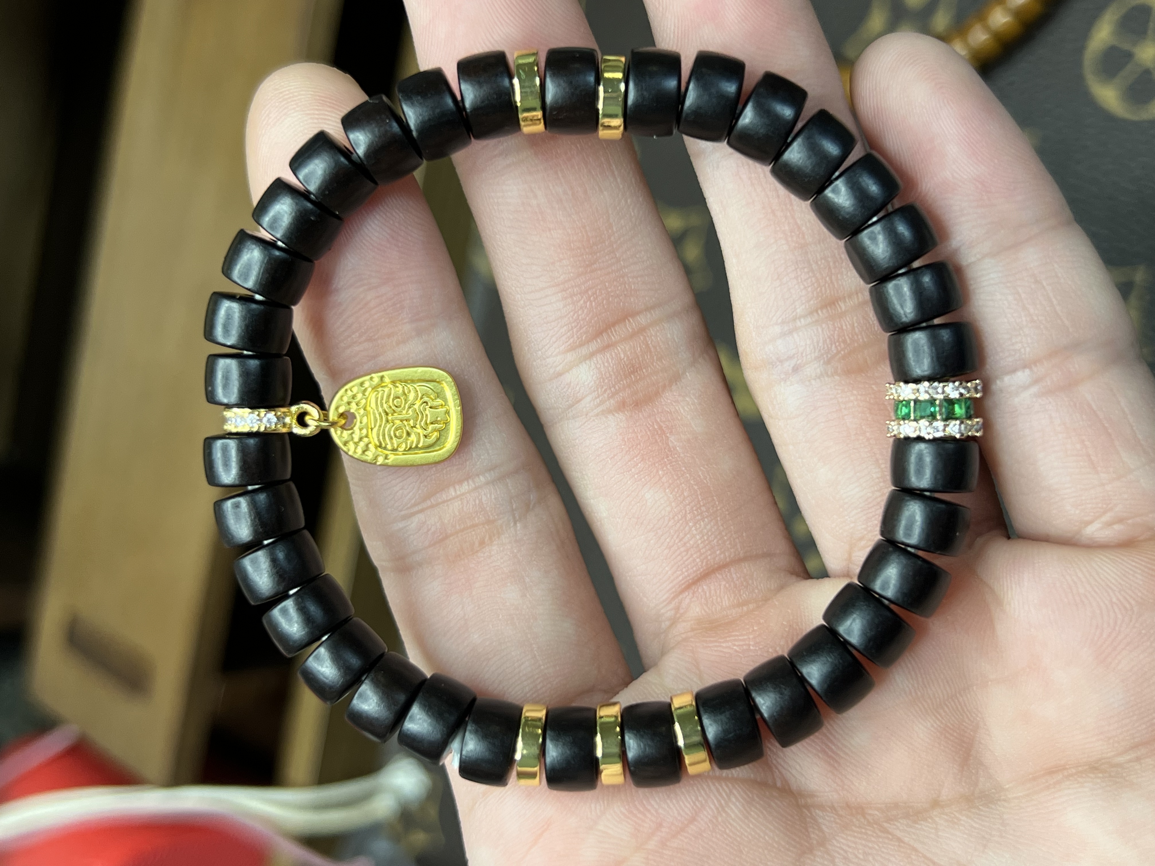 黑檀木扎基拉姆药片手串