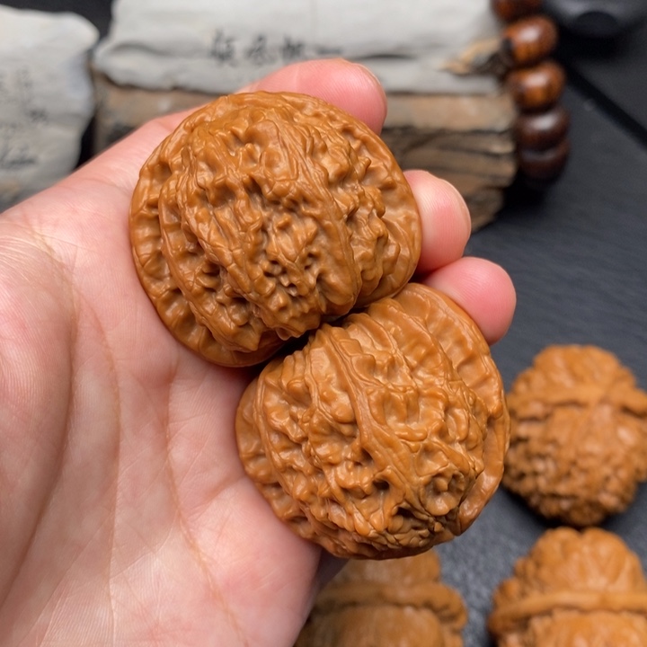 吊坠文玩核桃全品39白狮子