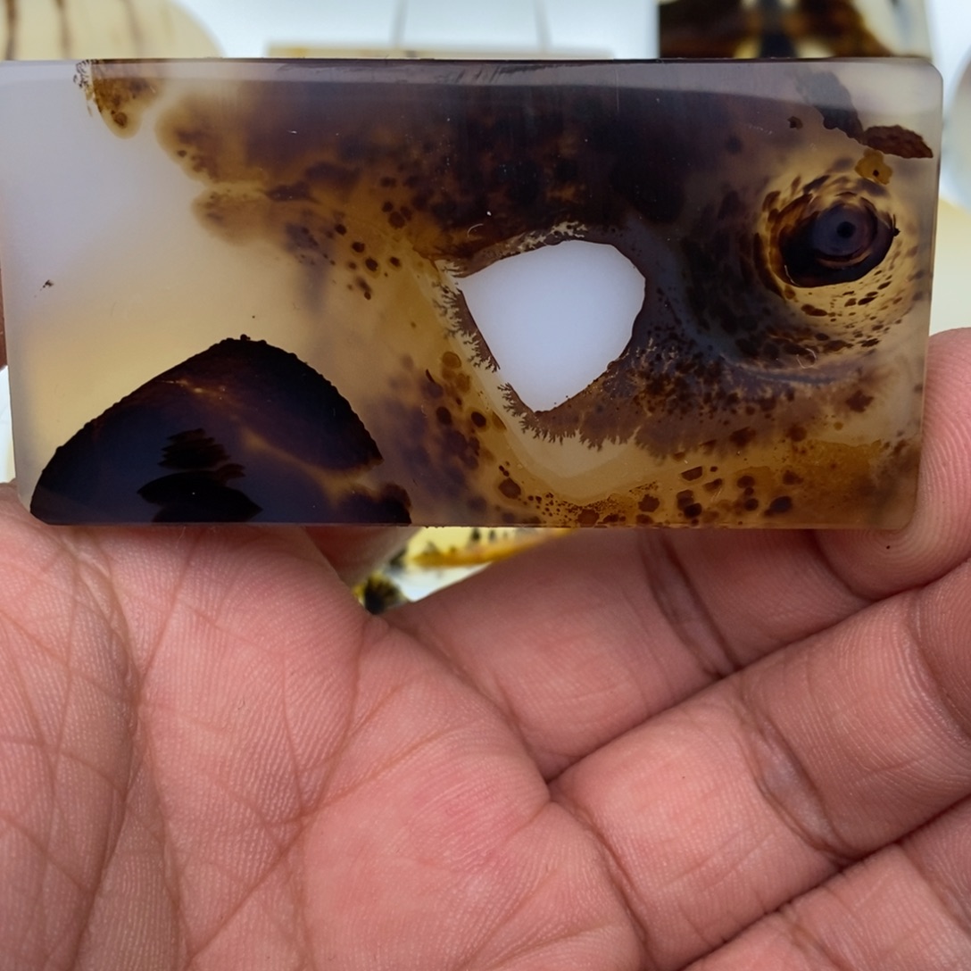 玛瑙/玉髓牌子足银镀金镶嵌