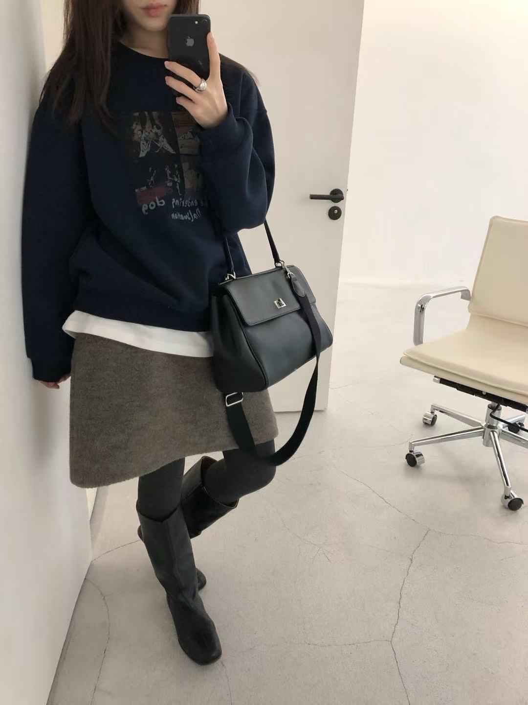 温柔瑶-Uncle Be冬季福利-加绒松弛百搭卡通印花卫衣-88733