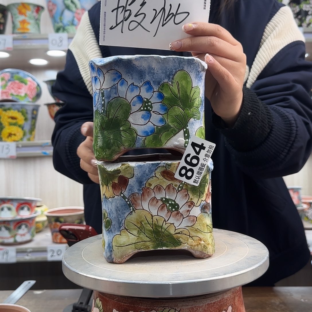 摆件陶花盆瑕疵瑕疵864