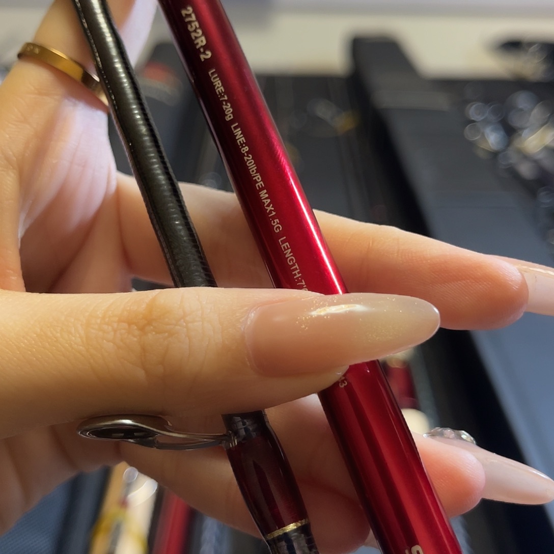 航***代碳素3.8m2752直柄两节红沙