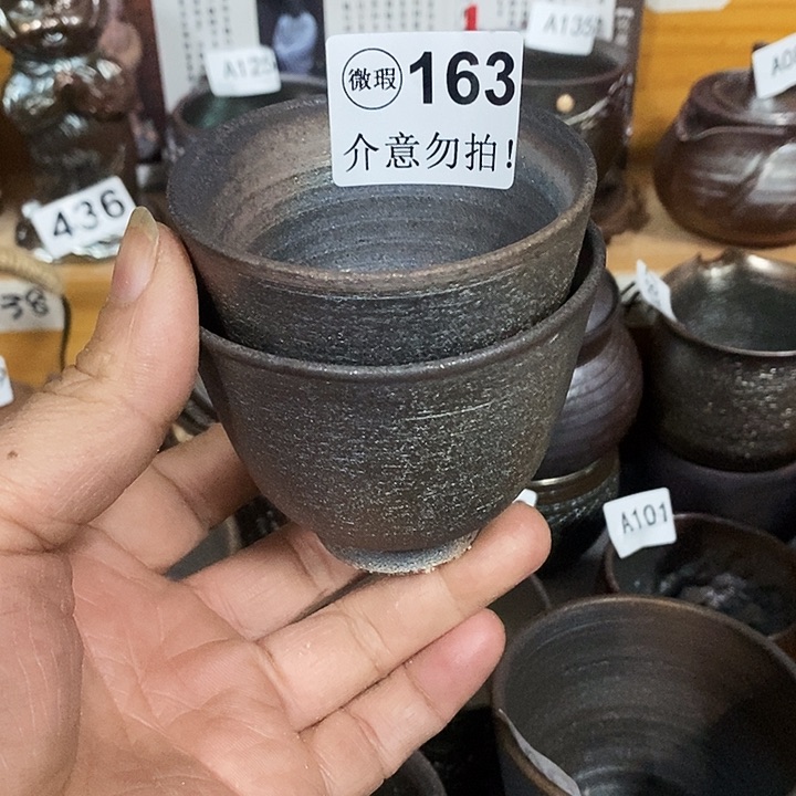 紫砂茶杯柴烧纯手工163