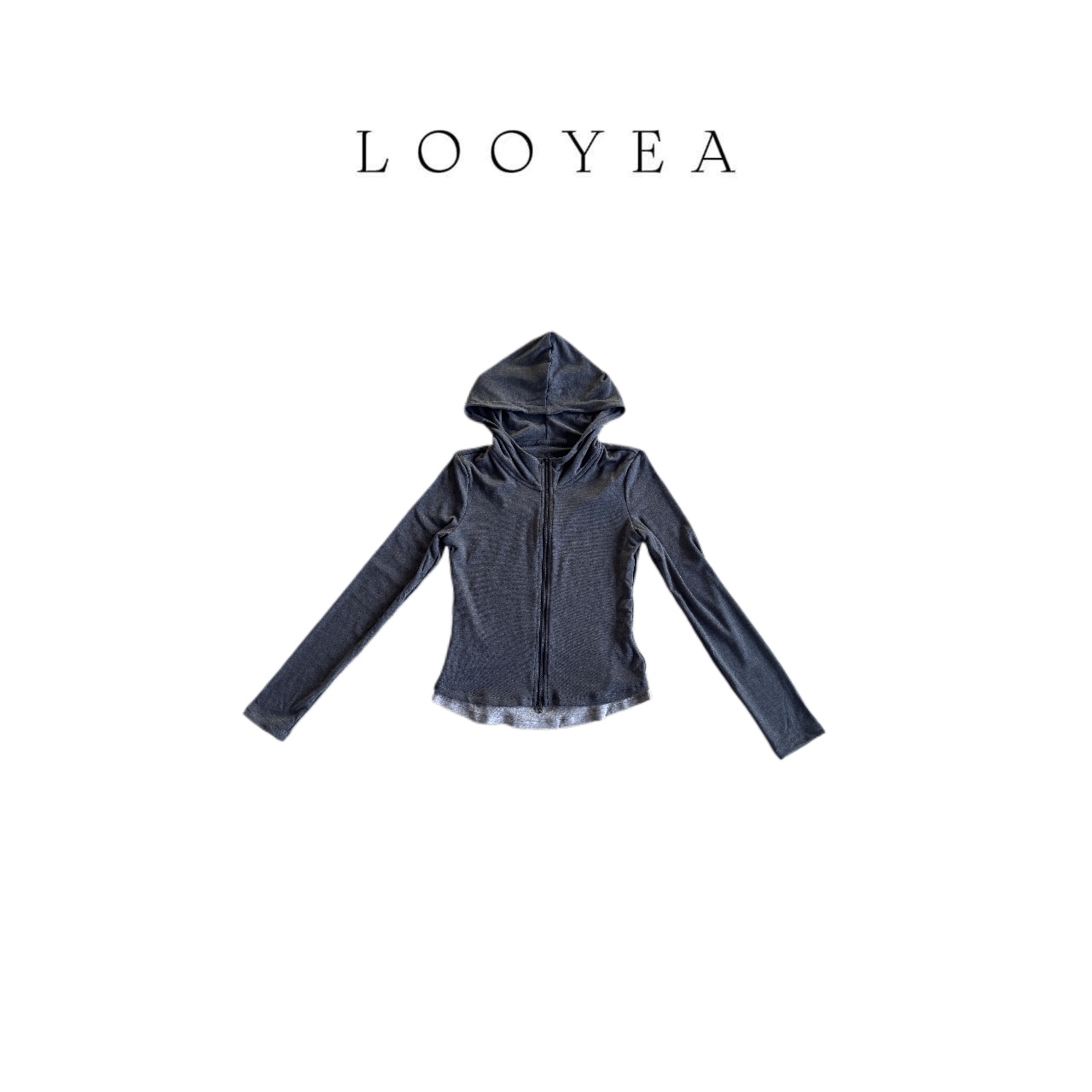 【奔赴冬约】LOOYEA 秋季新款时尚百搭带帽假两件 1392