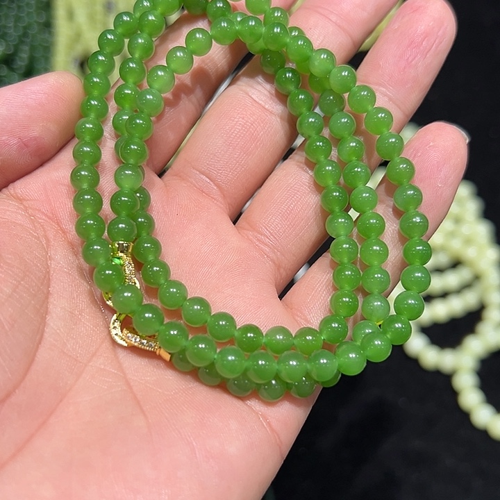 和田玉未镶嵌手串发货拍一发一