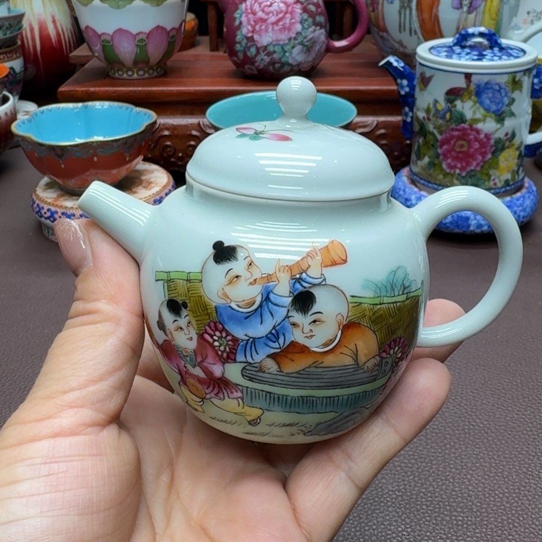 瓷片景德镇仿古手工制作精品展示