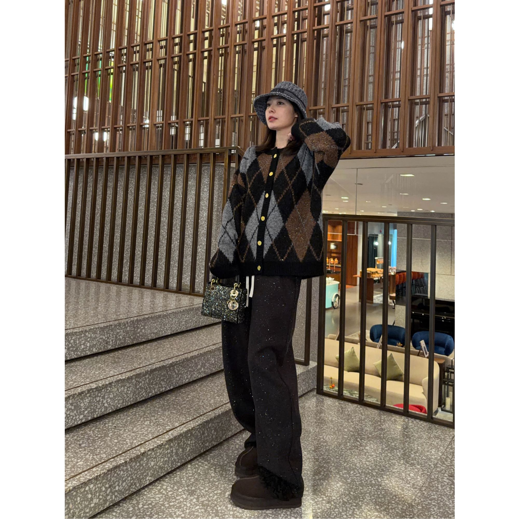 BETTER JOELAY-【小调协奏】羊毛时尚针织毛衣开衫款个性慵懒LL6330