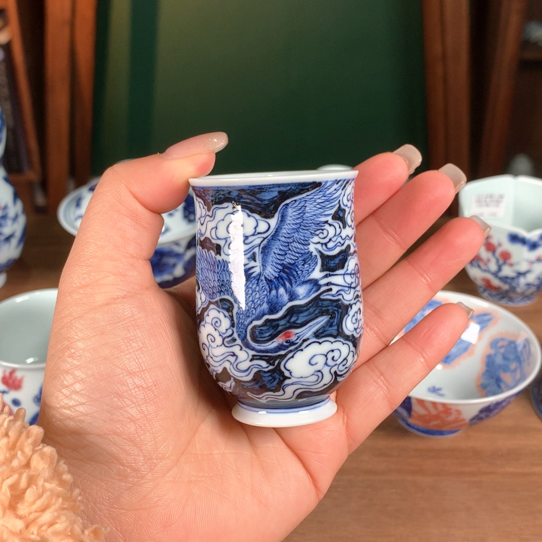 阳春白雪 青花釉里红