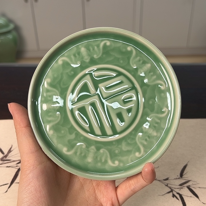 龙泉云间青瓷小米茶器