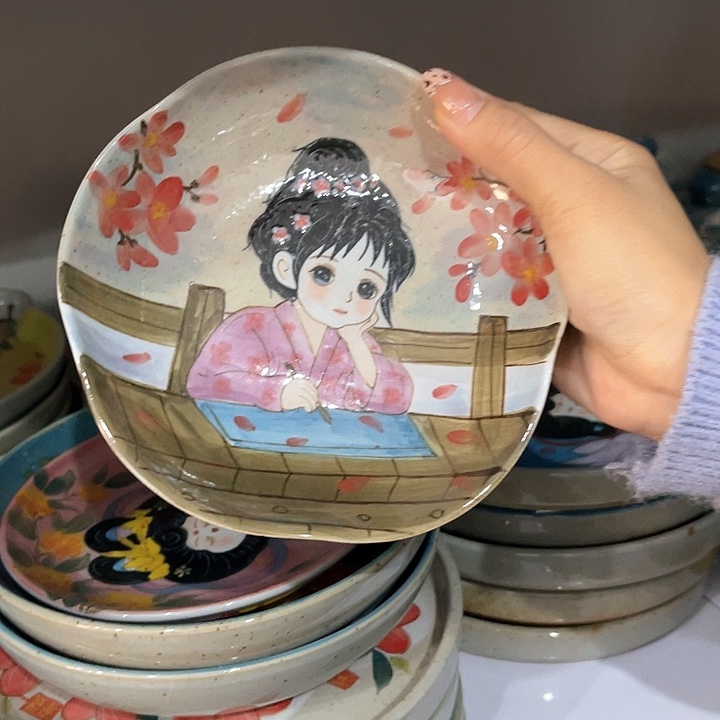 陶景德镇釉下手绘陶瓷 