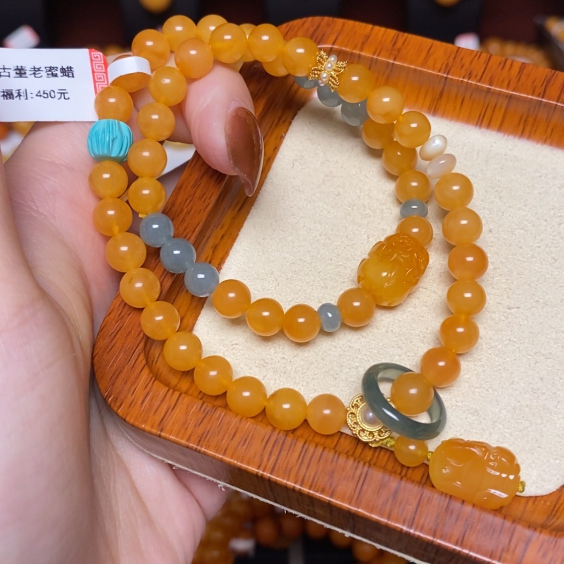 【闪购商品】未镶嵌蜜蜡手链手串