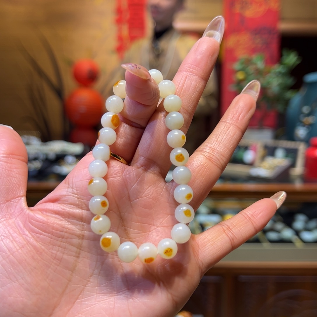 和田玉手链未镶嵌8