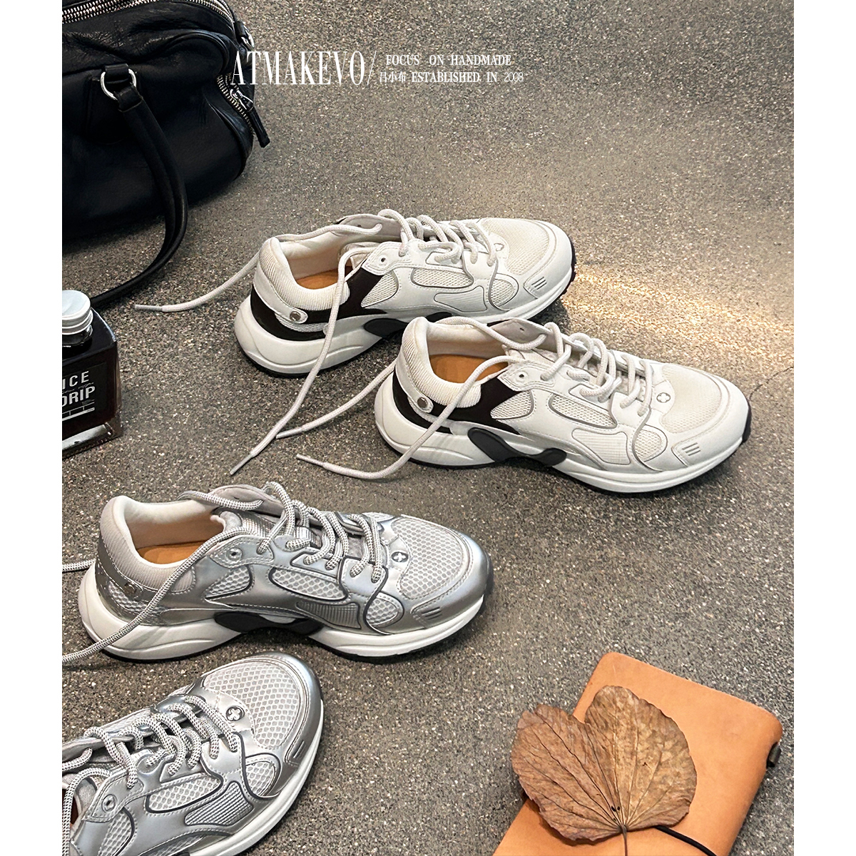 吕小布 | 驴家老爹鞋 限定色未来感透气拼接跑步运动休闲鞋女0661