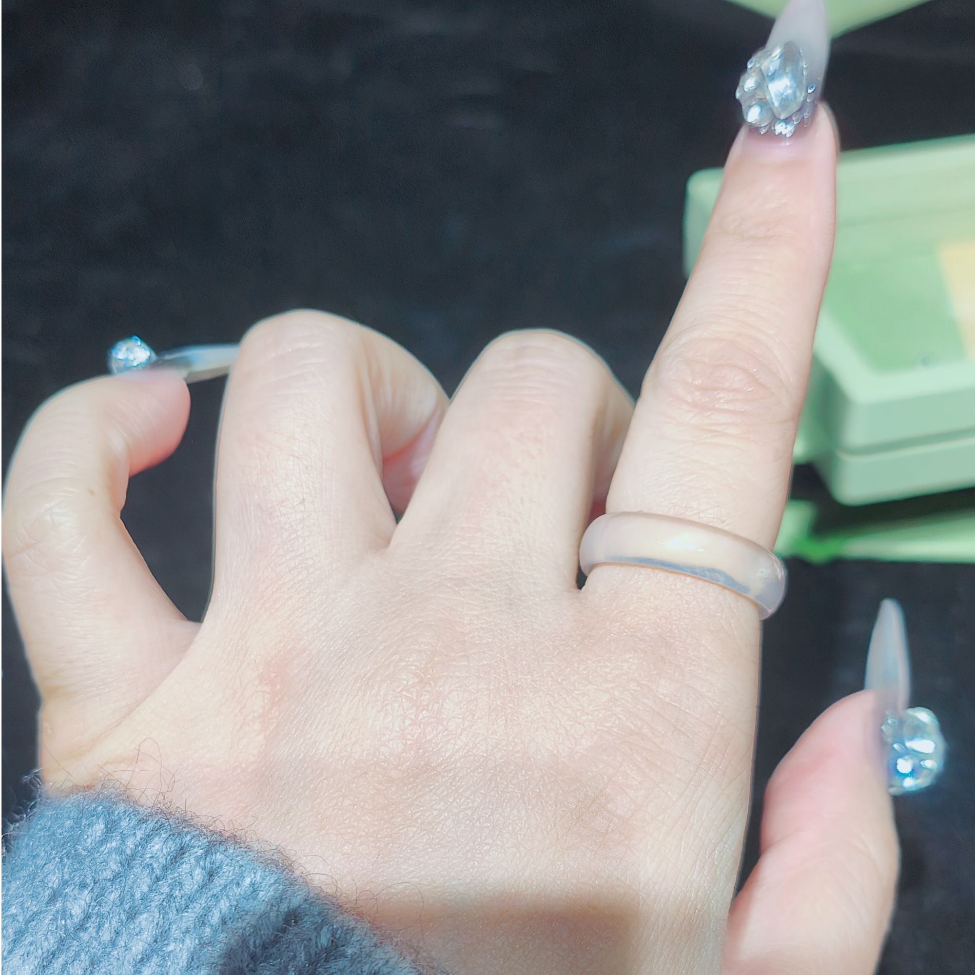 马料玛瑙戒指多样性发货