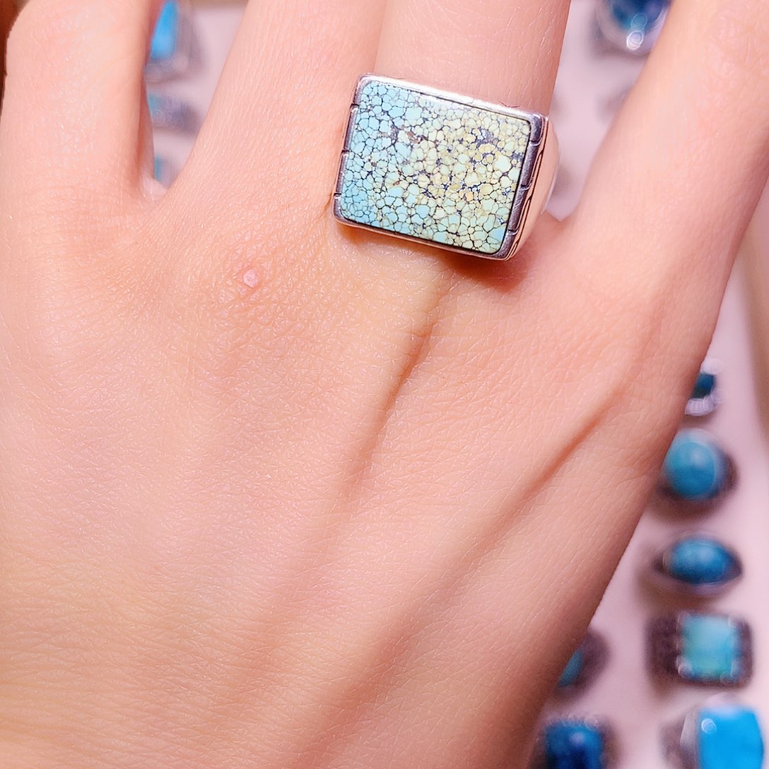 绿松石银S925镶嵌颈饰