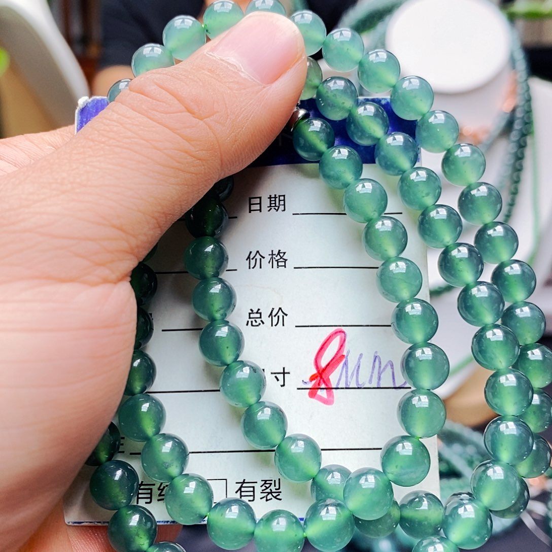 未镶嵌手链翡翠翡翠