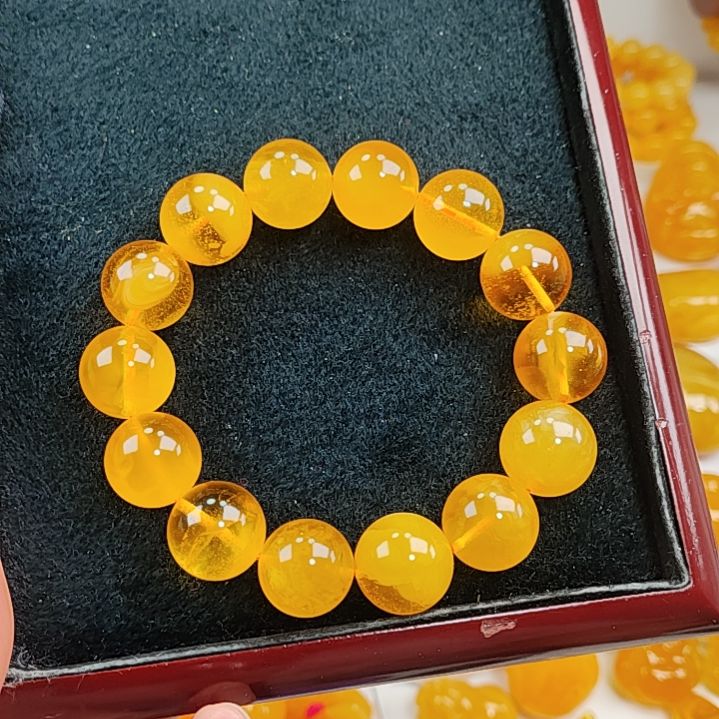 蜜蜡手串未镶嵌手串16