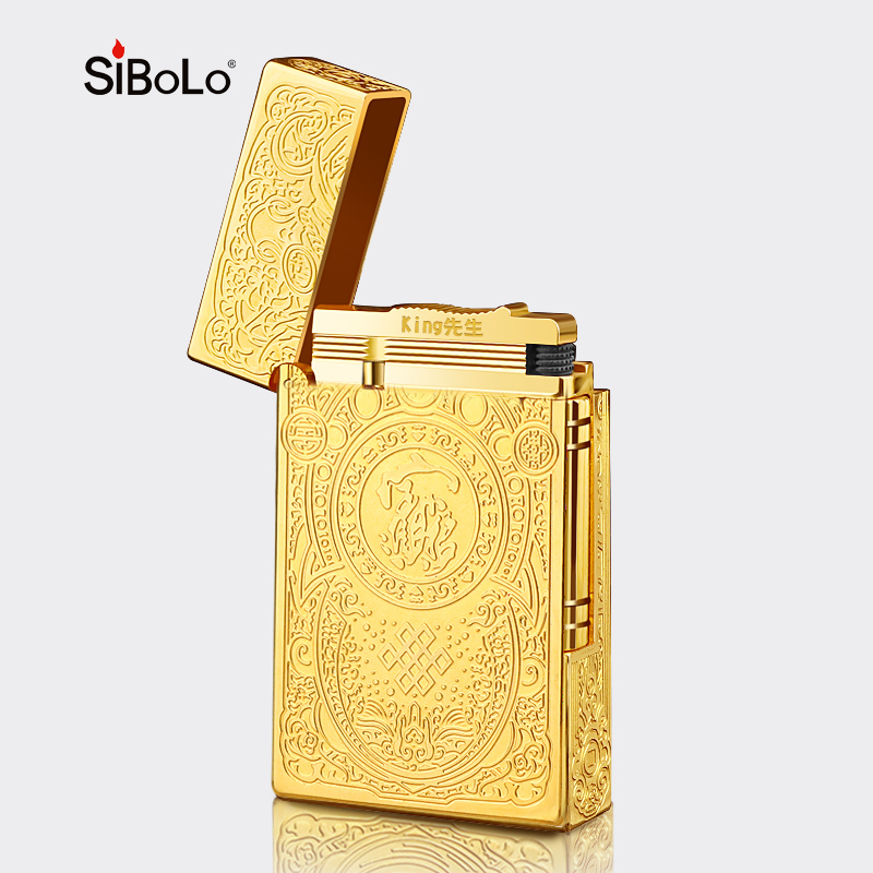 SiBoLo/仕保罗貔貅朗声打火机充气高档定制送男士生日高颜值礼物