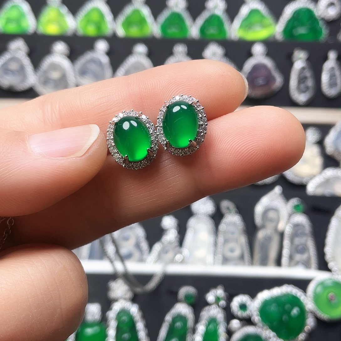 玛瑙/玉髓耳钉合金