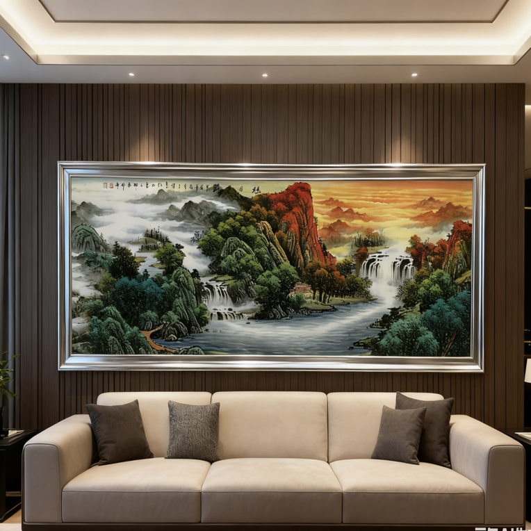 王辉【旭日东升】六尺客厅背景