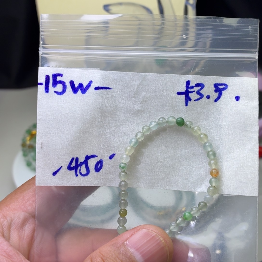 定制翡翠未镶嵌翡翠珠链