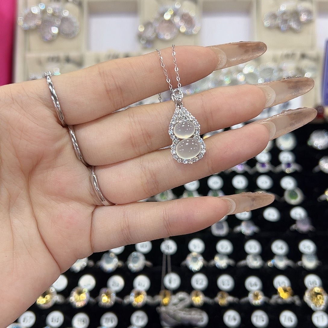 杨****蛇纹石玉银S925镶嵌戒指