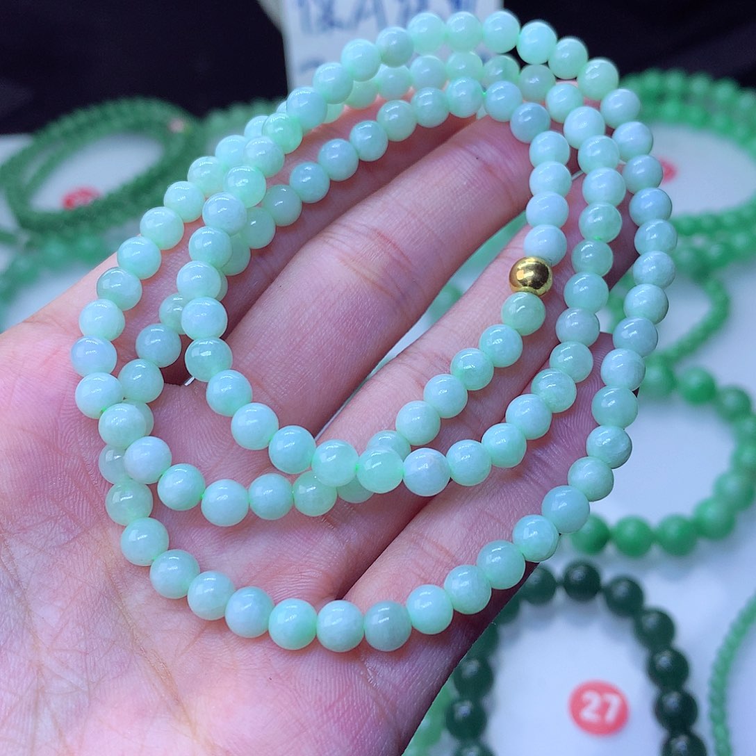 翡翠毛衣链未镶嵌