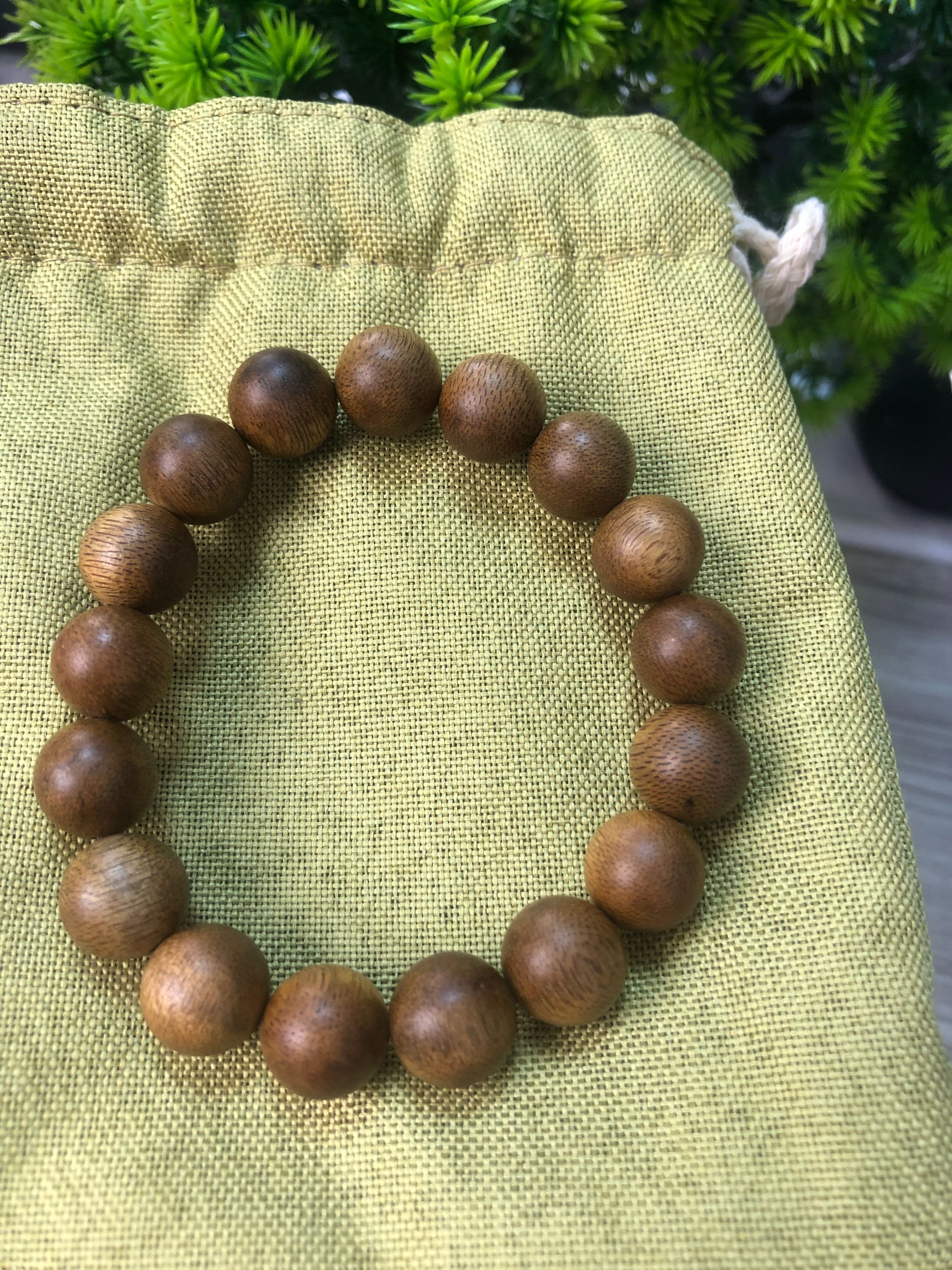 增香沉香木K01 沉香木串海南白 卡1.0单圈