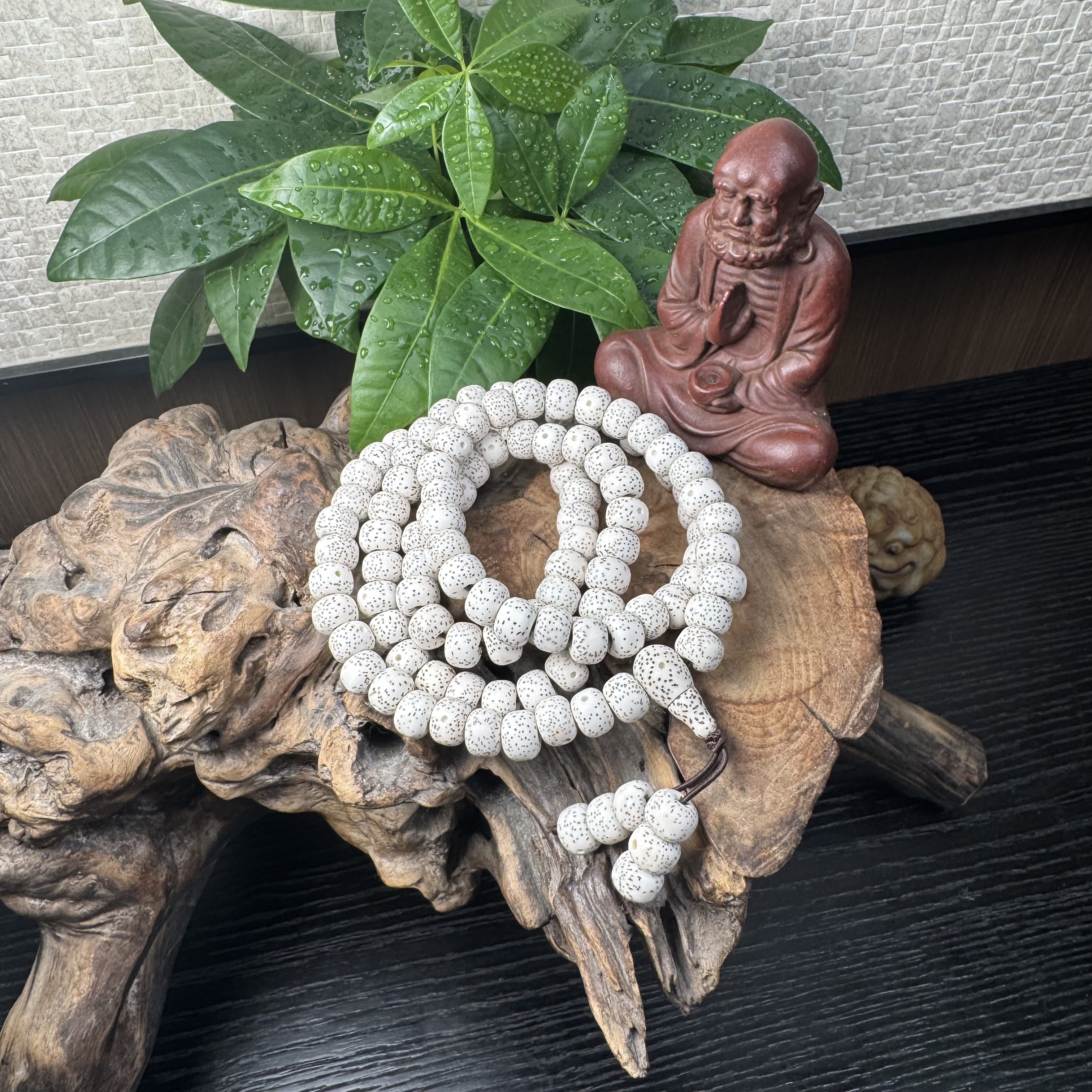 108颗海南星月菩提 规格7*9MM高抛 脖链 手链 多圈 素珠 XY115