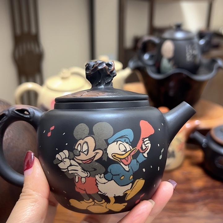 壶建水紫陶唐老鸭壶