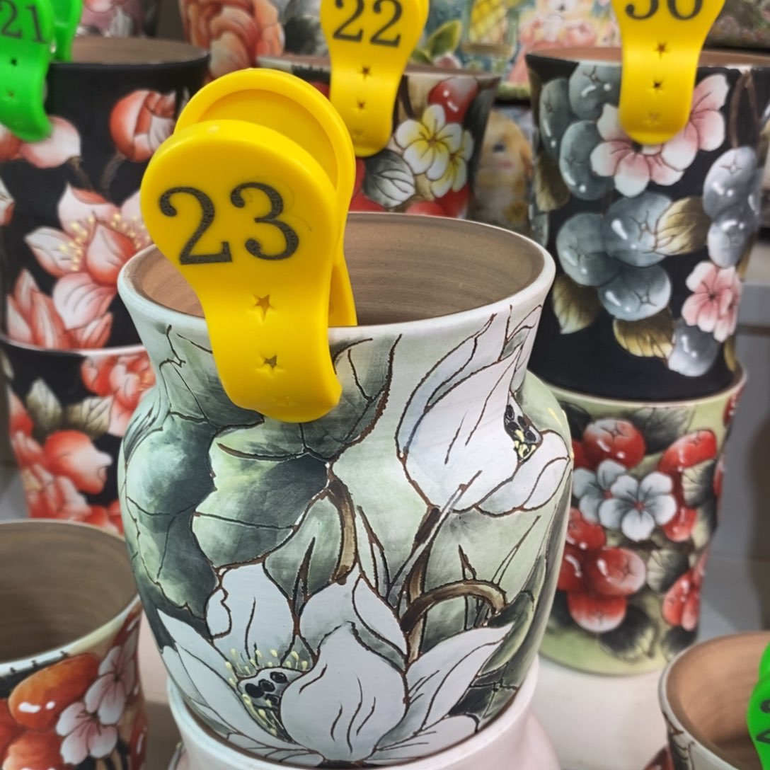 紫砂花盆小*水晶花盆23