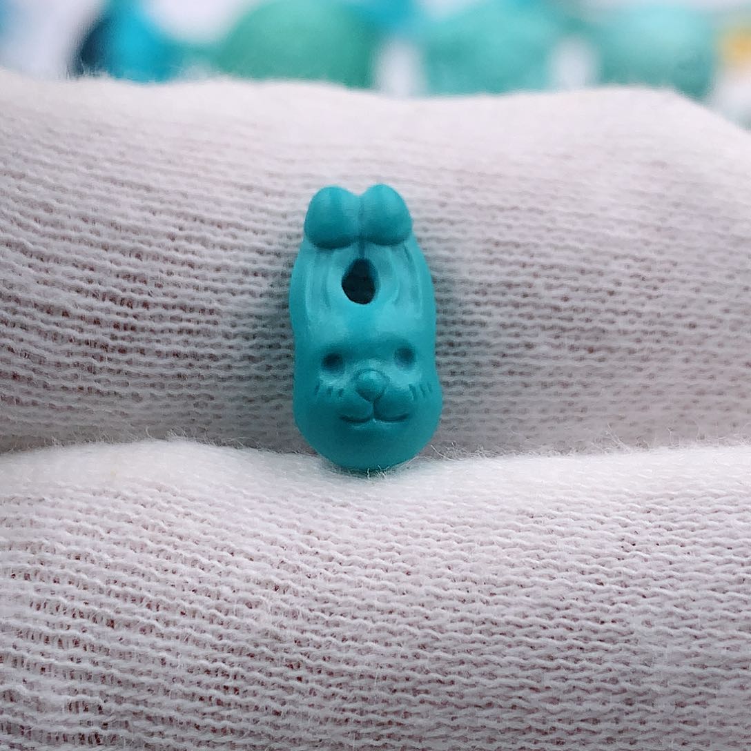 绿松石小兔子未镶嵌