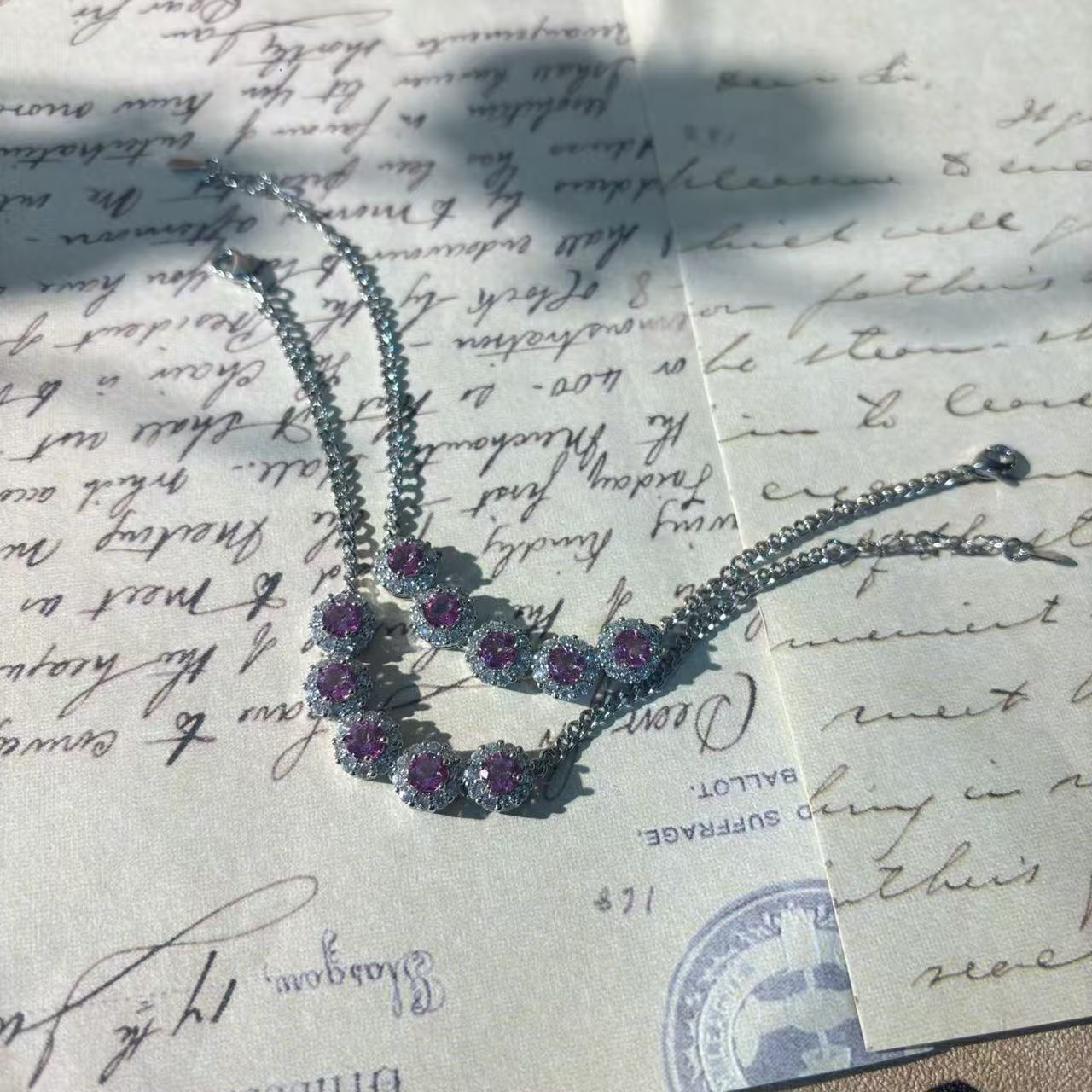 粉托帕豪镶手链*（多样性发一件）